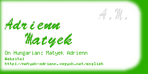 adrienn matyek business card